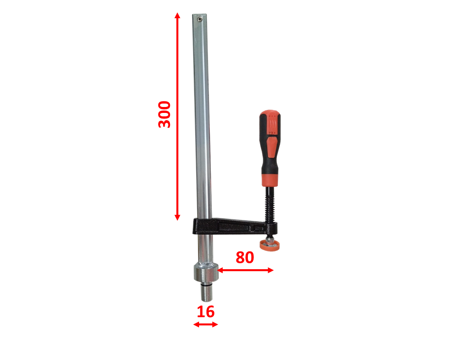 Schraubzwingen-Set 300×80mm D16 - Image 2